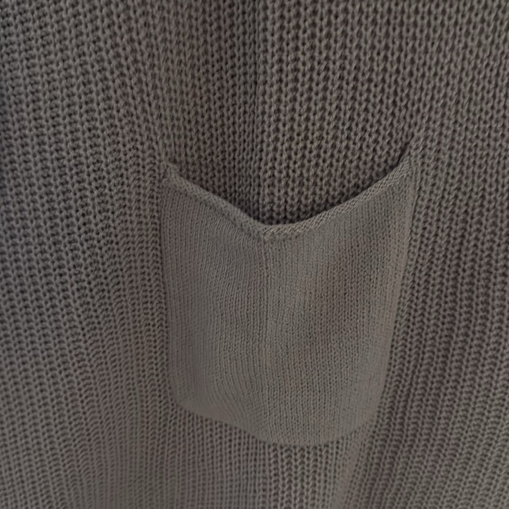 Gilli Light Blue Boxy Fit Sweater W/Front Pocket Cap Sleeve Size 2X NWT - Picture 5 of 5